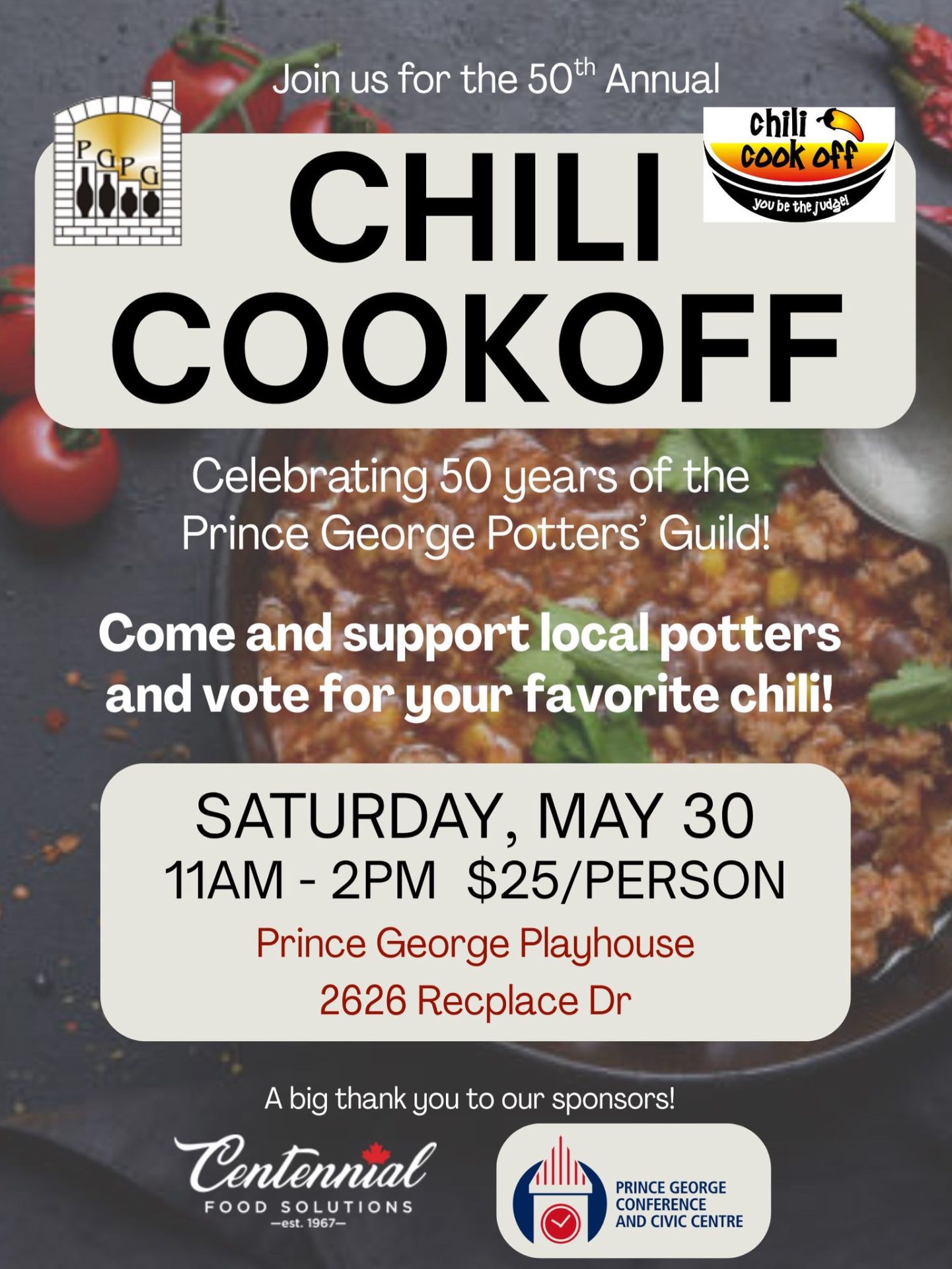 Prince George Pottery Guild Chili Cookoff